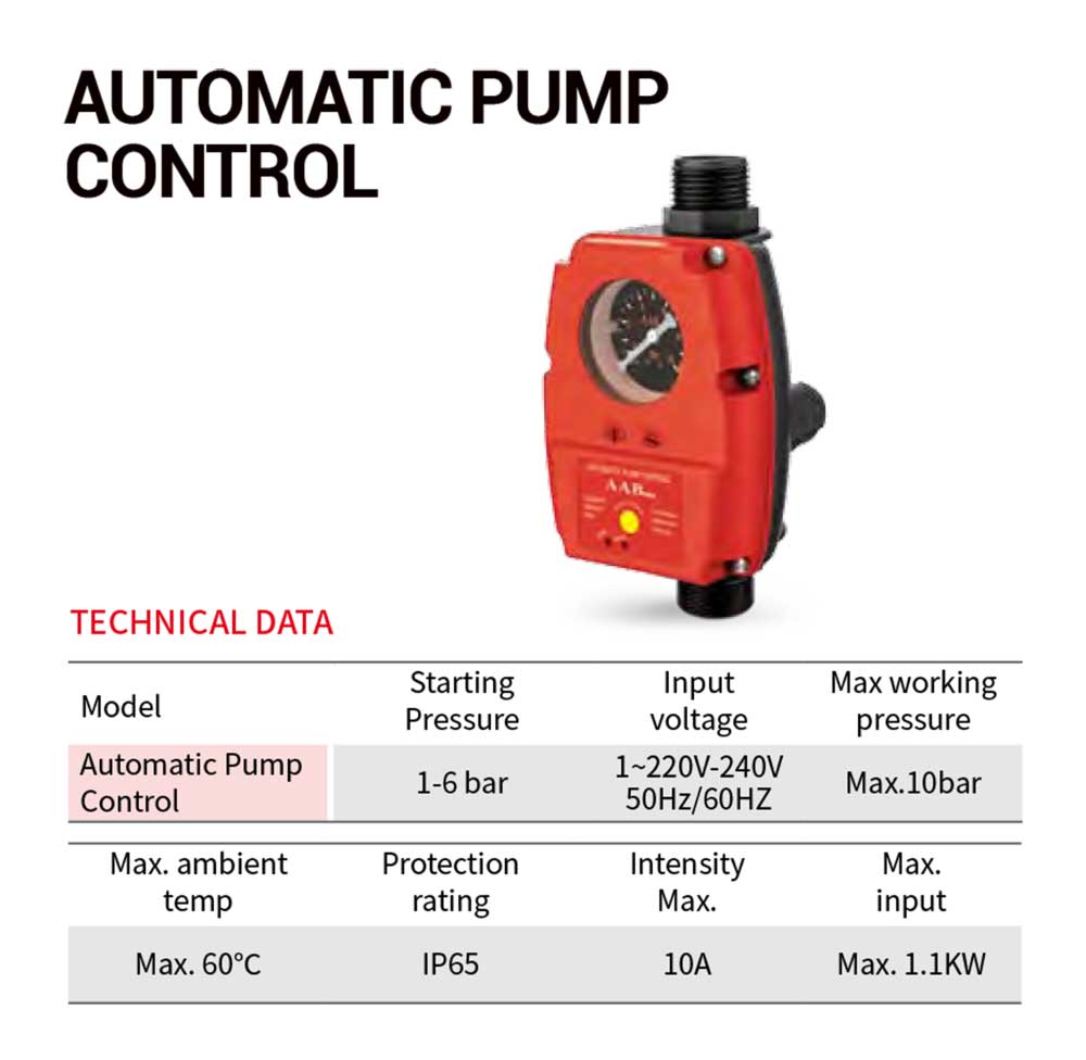 AUTOMATIC PUMP CONTROL