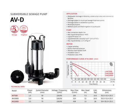 Submersible Pump AV-D