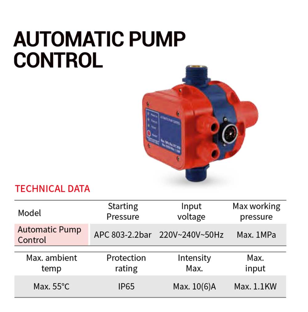 AUTOMATIC PUMP CONTROL