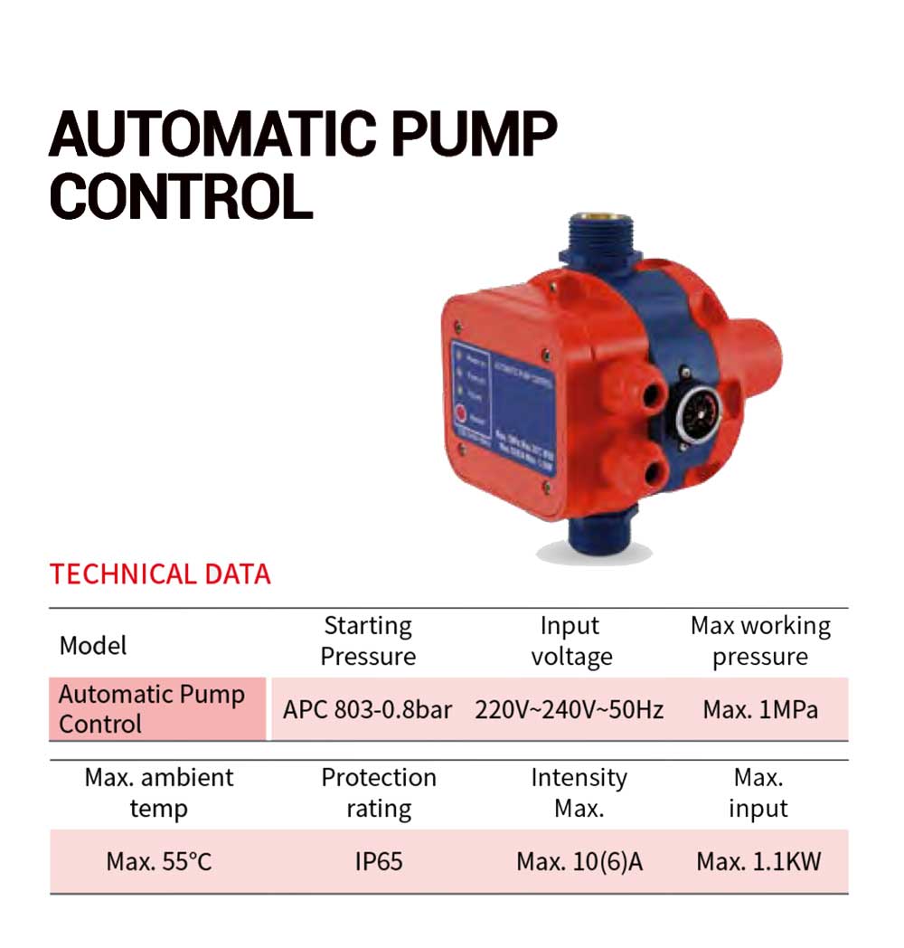 AUTOMATIC PUMP CONTROL